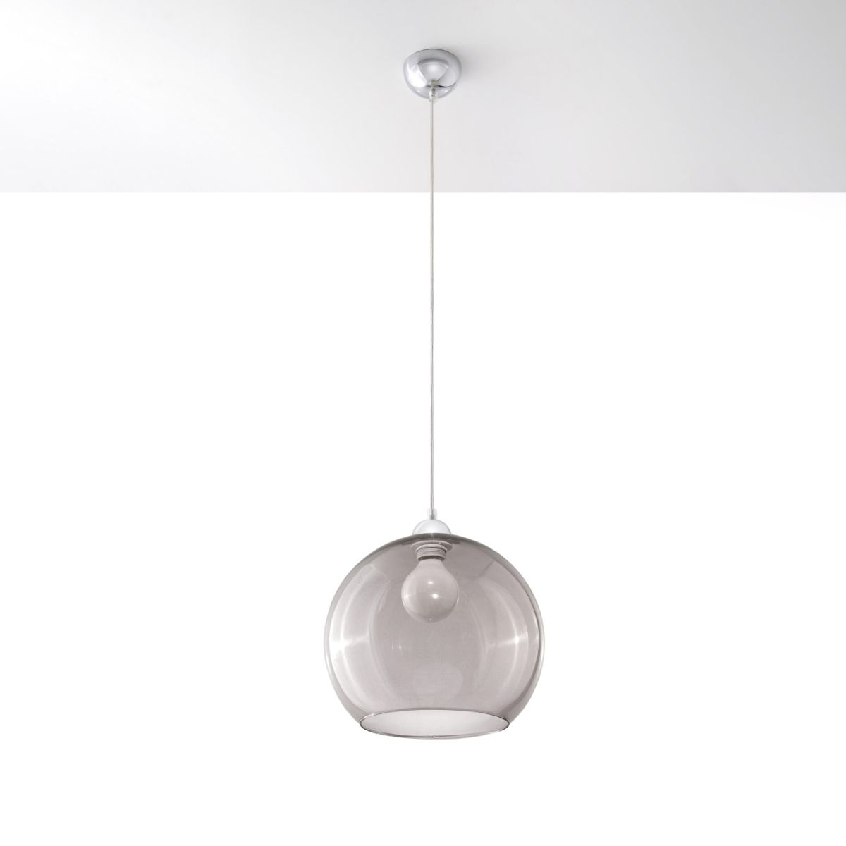 Suspension globe en verre design en plusieurs coloris