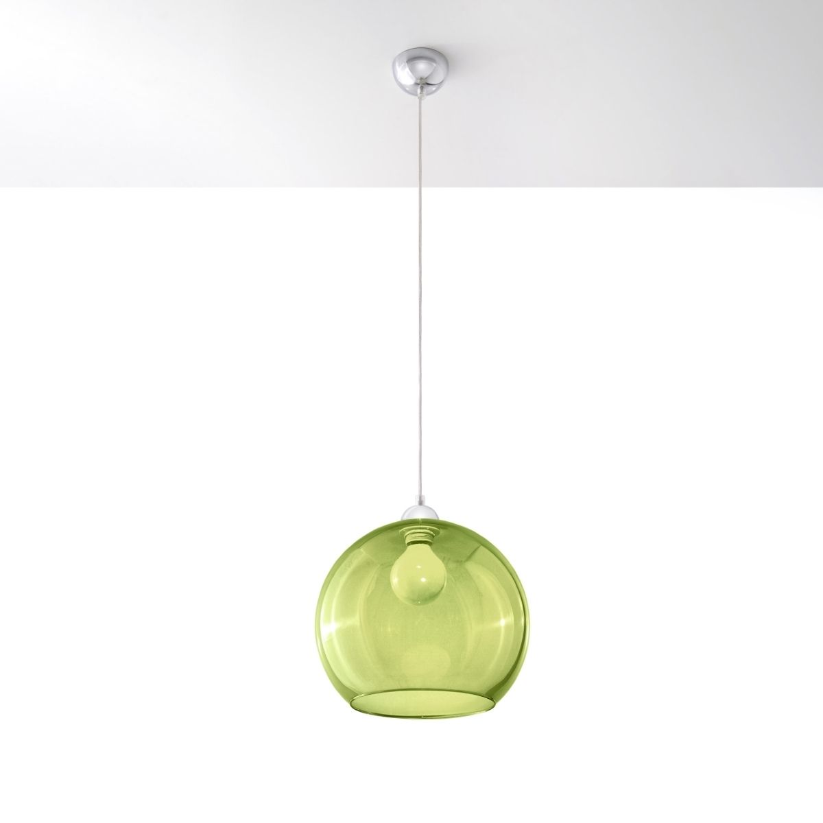 Suspension globe en verre design en plusieurs coloris