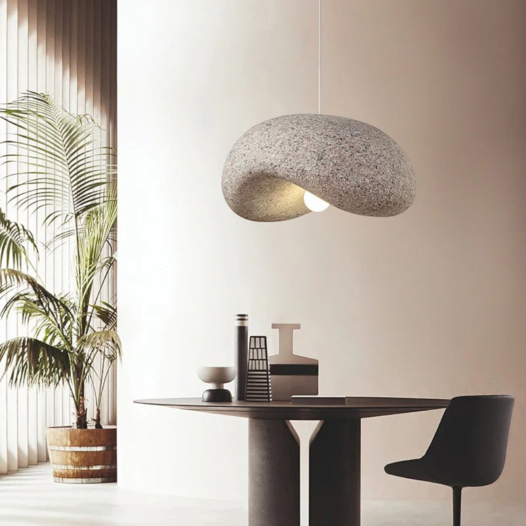 Lustre Japandi effet galet apaisant contemporain