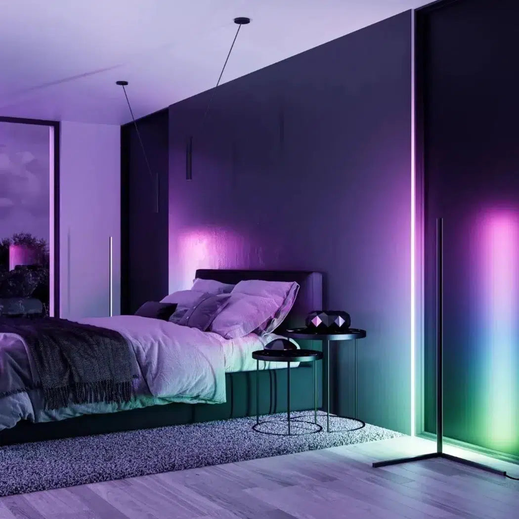 Lampadaire d’angle LED intelligent connecté