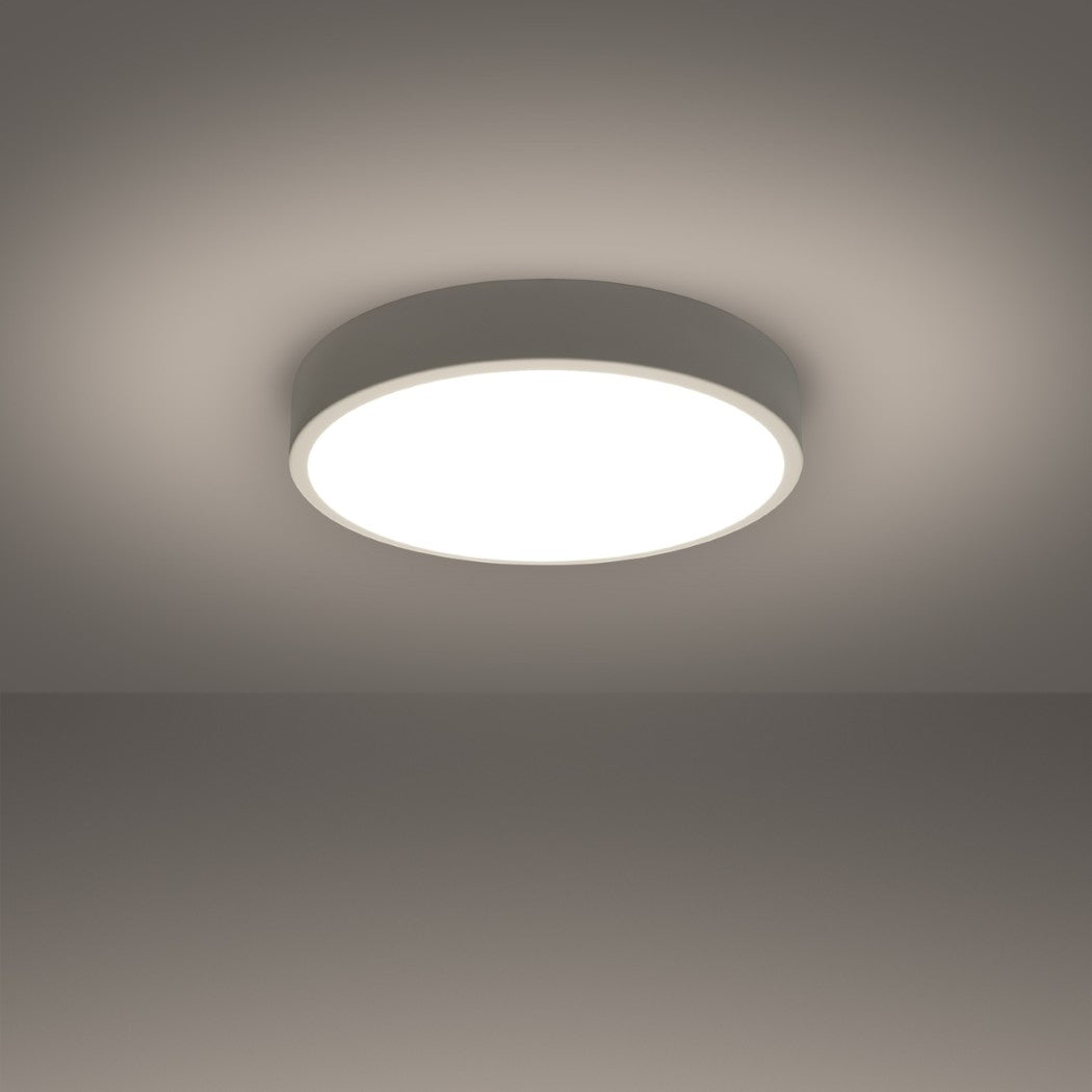 Lustre plafonnier LED design blanc