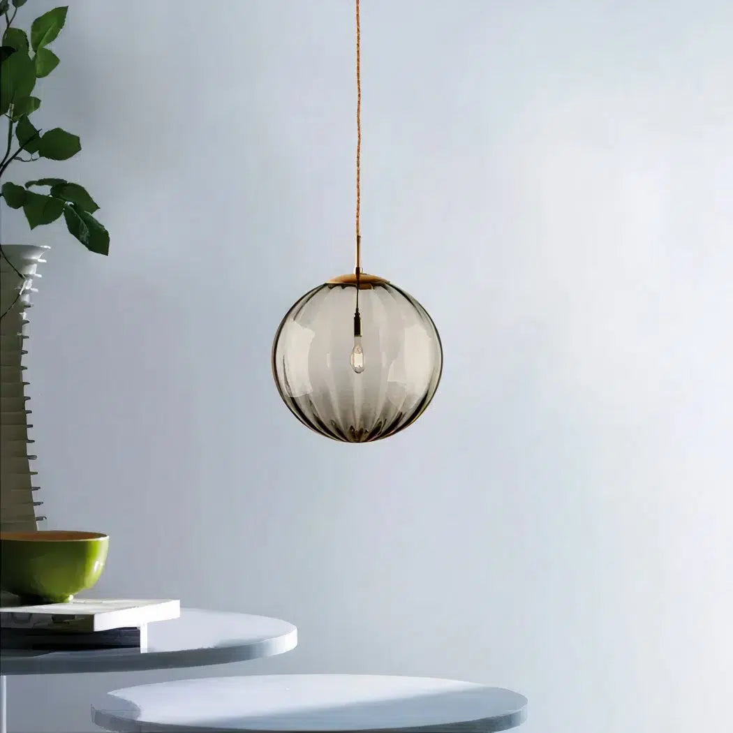 Suspension boule LED suspendue design nordique moderne