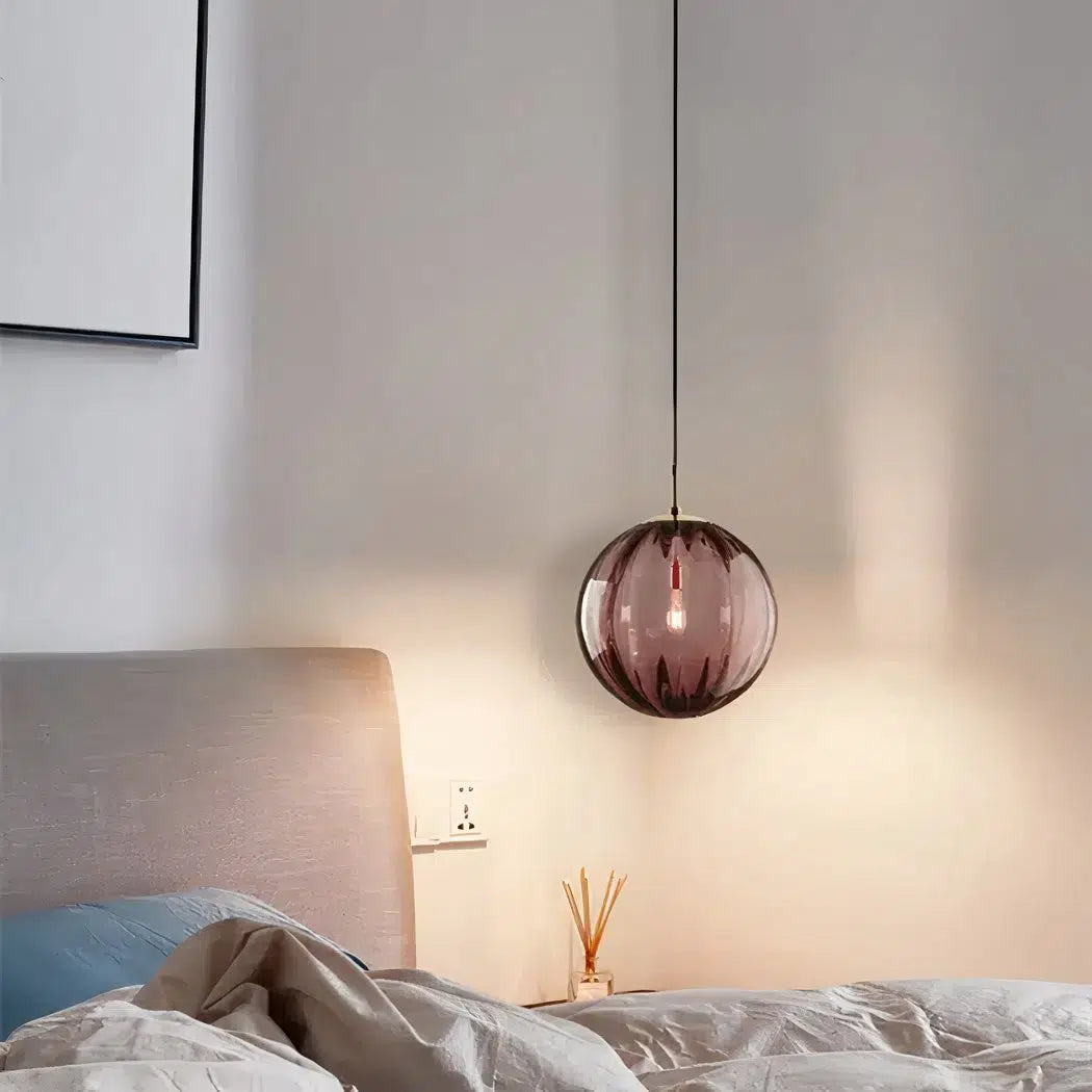 Suspension boule LED suspendue design nordique moderne
