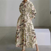Alora | Elegant Front Wrap Collared Maxi Dress