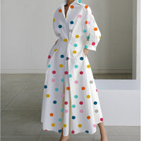 Alora | Elegant Front Wrap Collared Maxi Dress