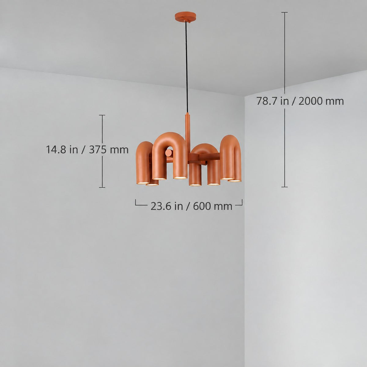 Lustre art déco avec éléments orientables