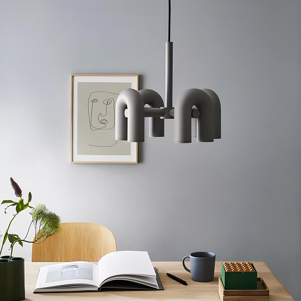 Lustre art déco avec éléments orientables