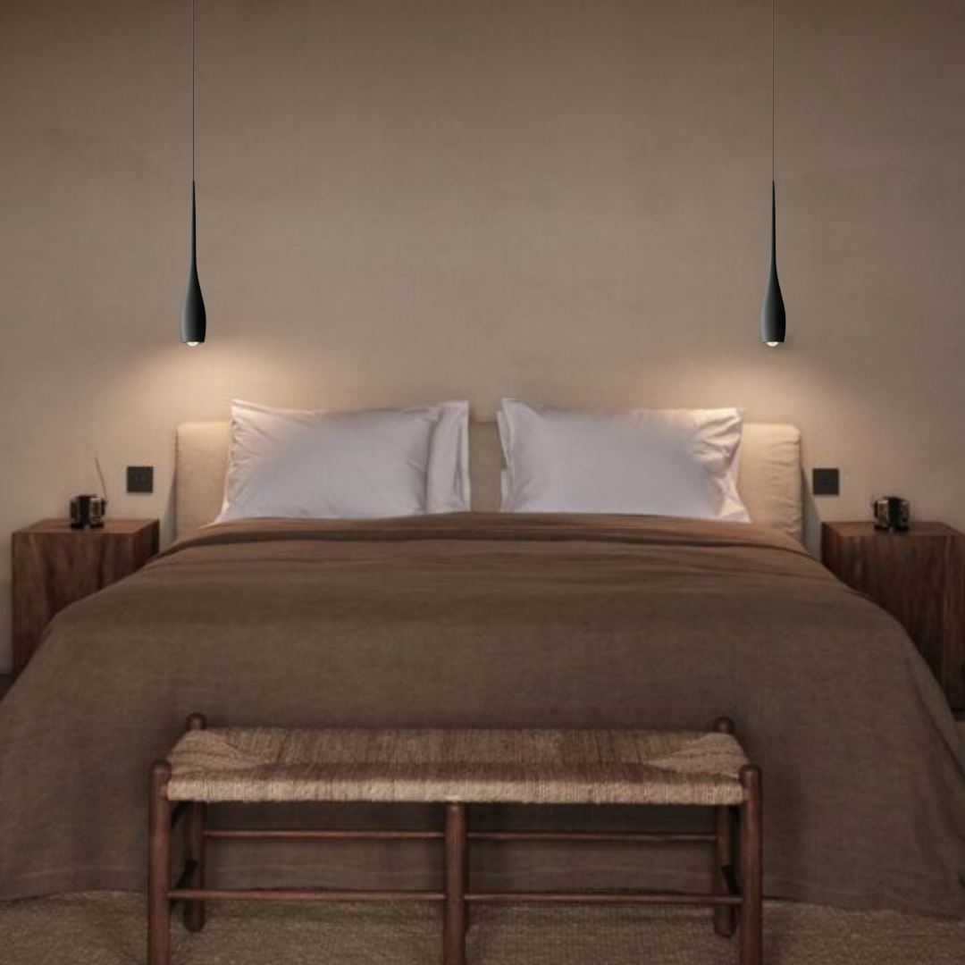 Suspension moderne en forme de goutte