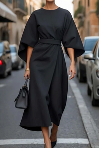 Rachel | Elegant Lantern Sleeves Dress