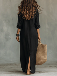 Shirley | Elegant Silhouette Flattering Maxi Dress