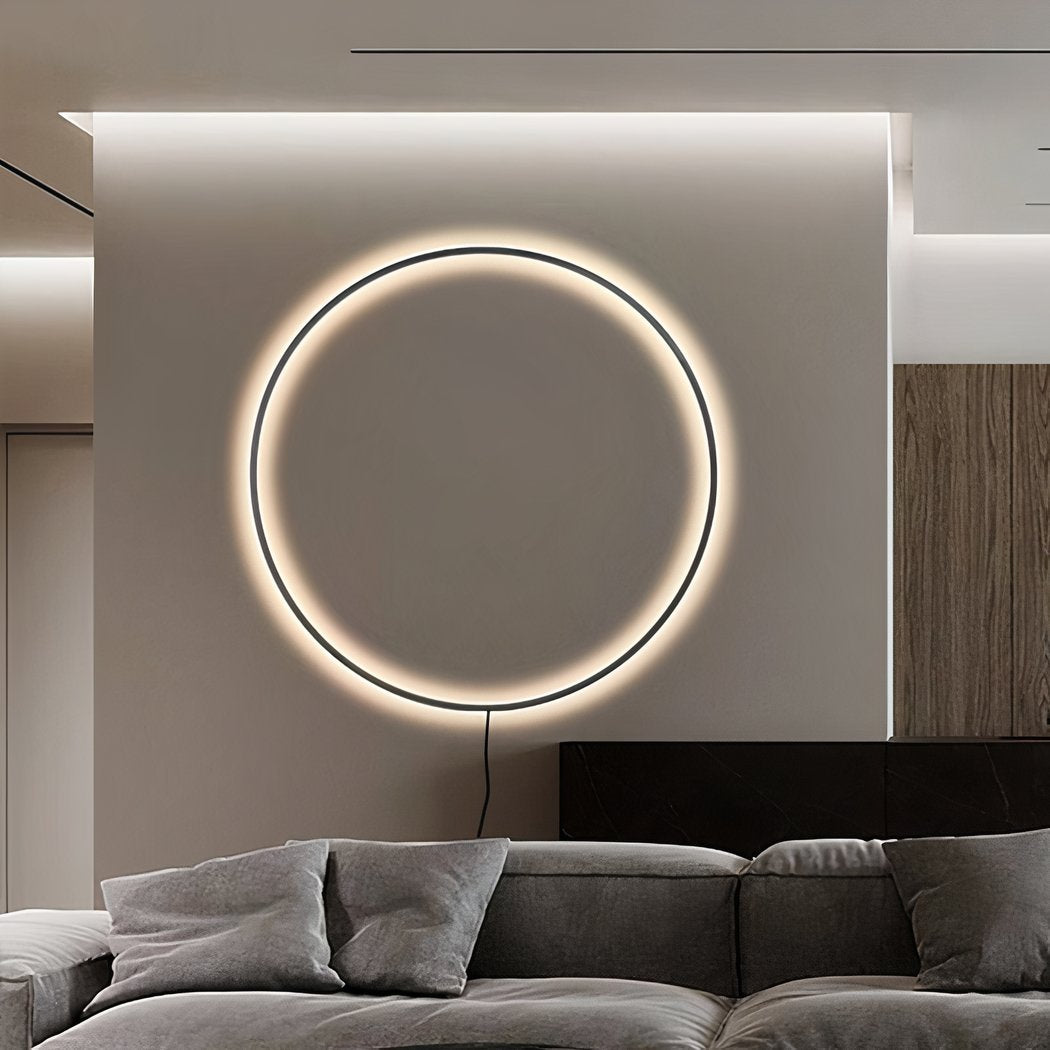 Applique mural tête de lit en forme de rond