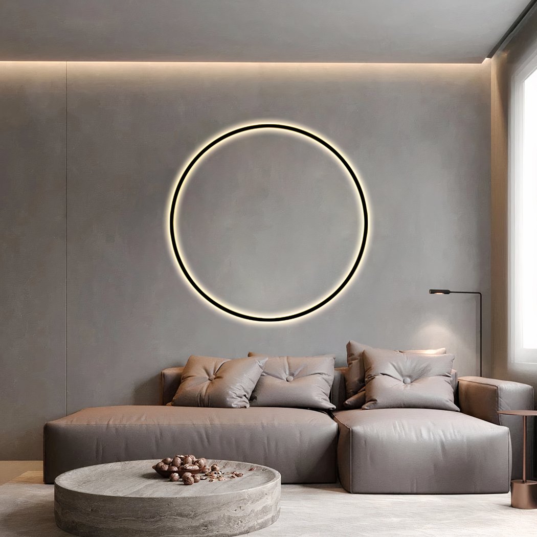 Applique mural tête de lit en forme de rond