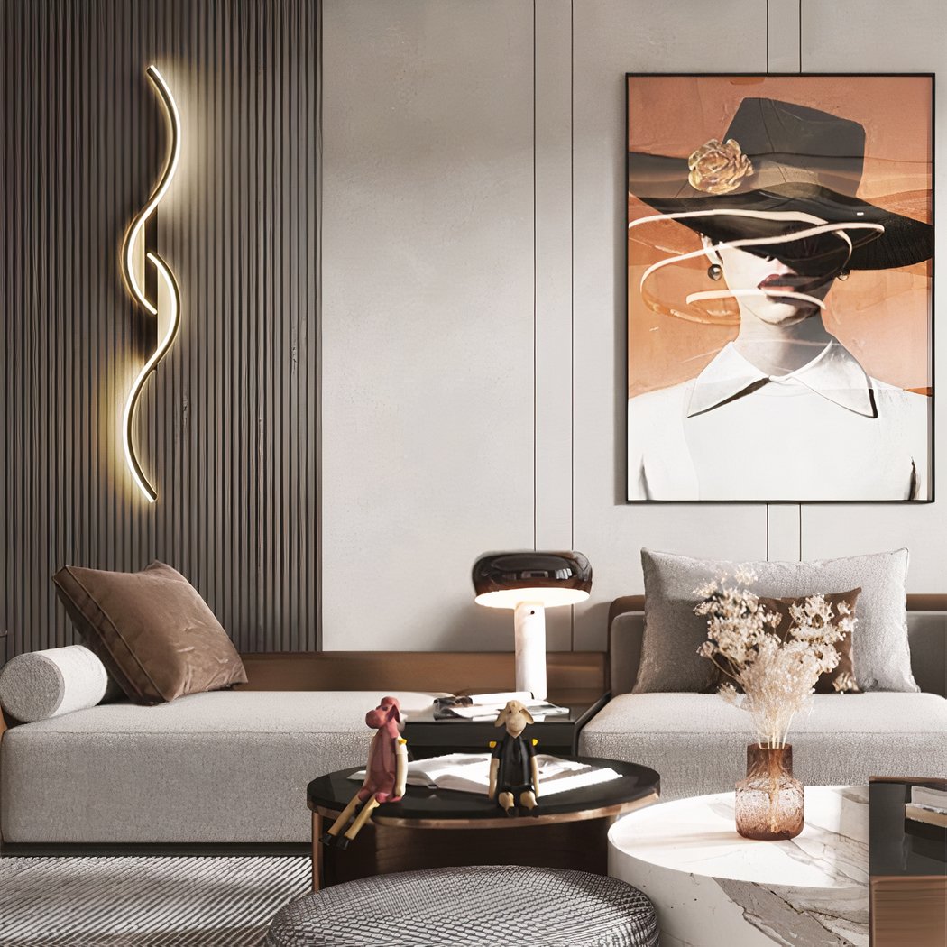 Applique murale design en S