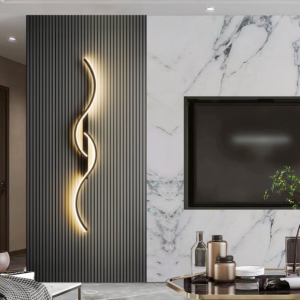 Applique murale design en S