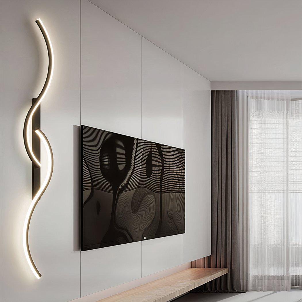 Applique murale design en S