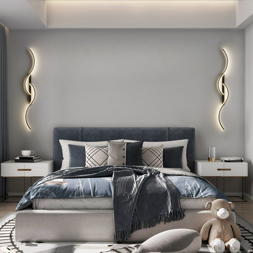 Applique murale design en S