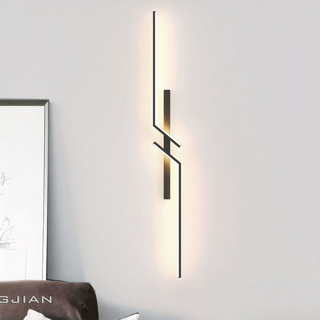 Applique murale design minimaliste effet miroir linéaire