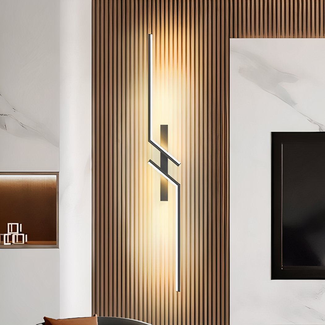Applique murale design minimaliste effet miroir linéaire