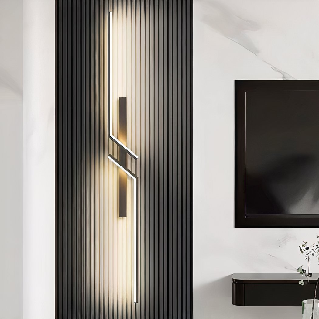 Applique murale design minimaliste effet miroir linéaire