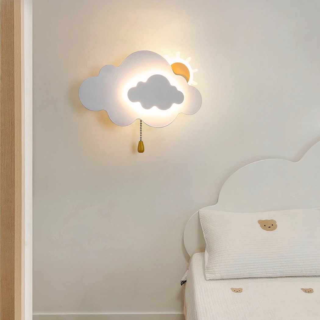Applique murale nuage et soleil chambre d'enfant