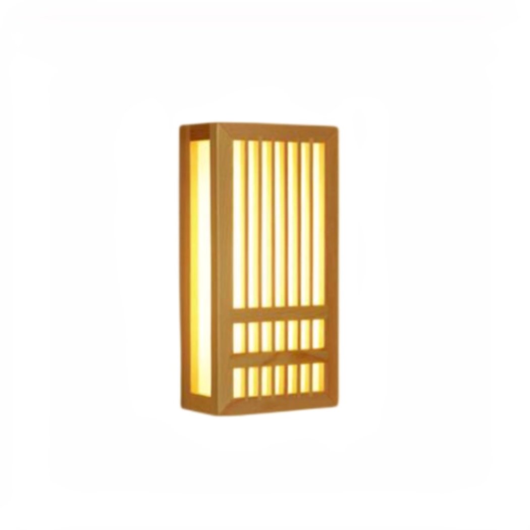 Applique murale japonaise en bois