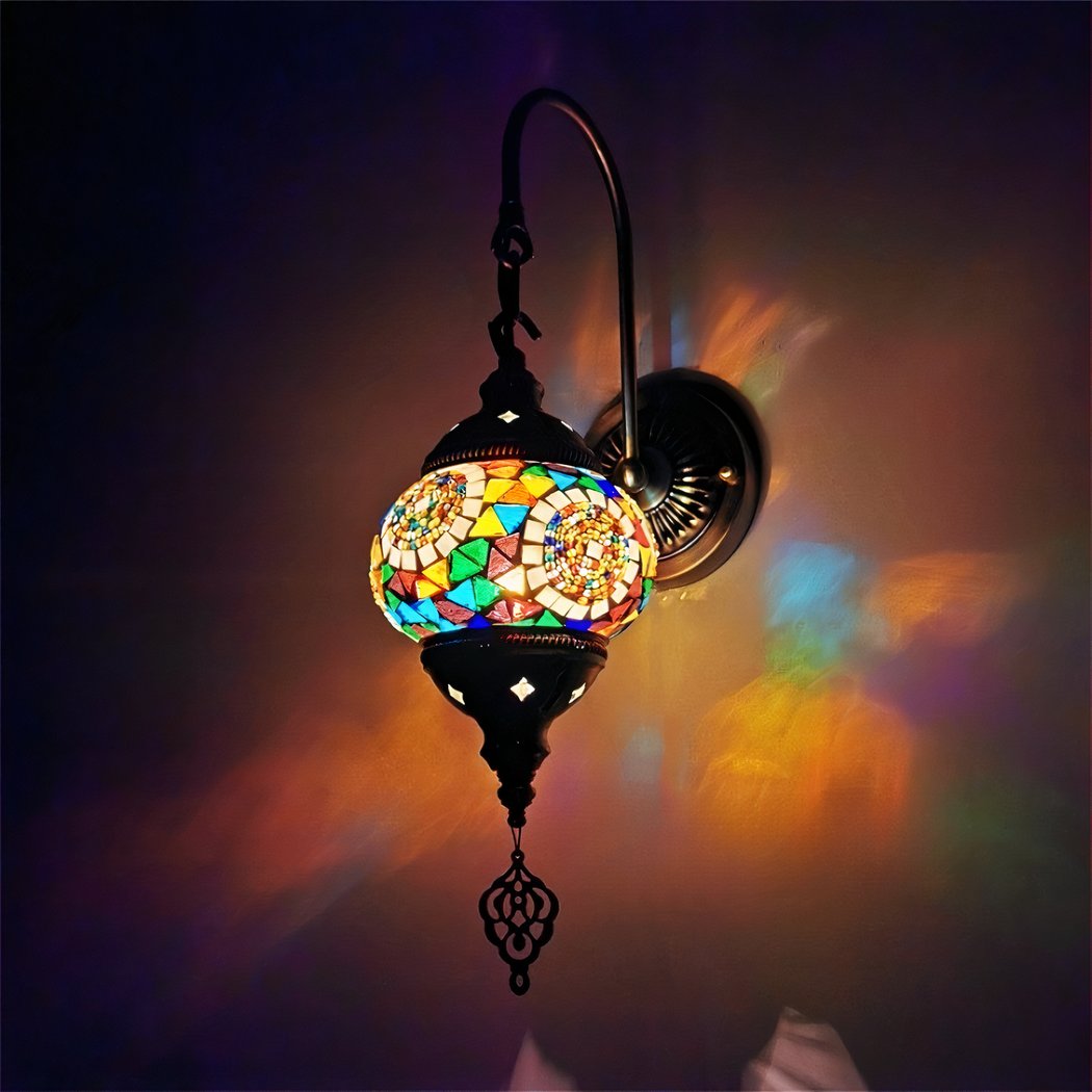 Applique murale orientale mosaïque en verre