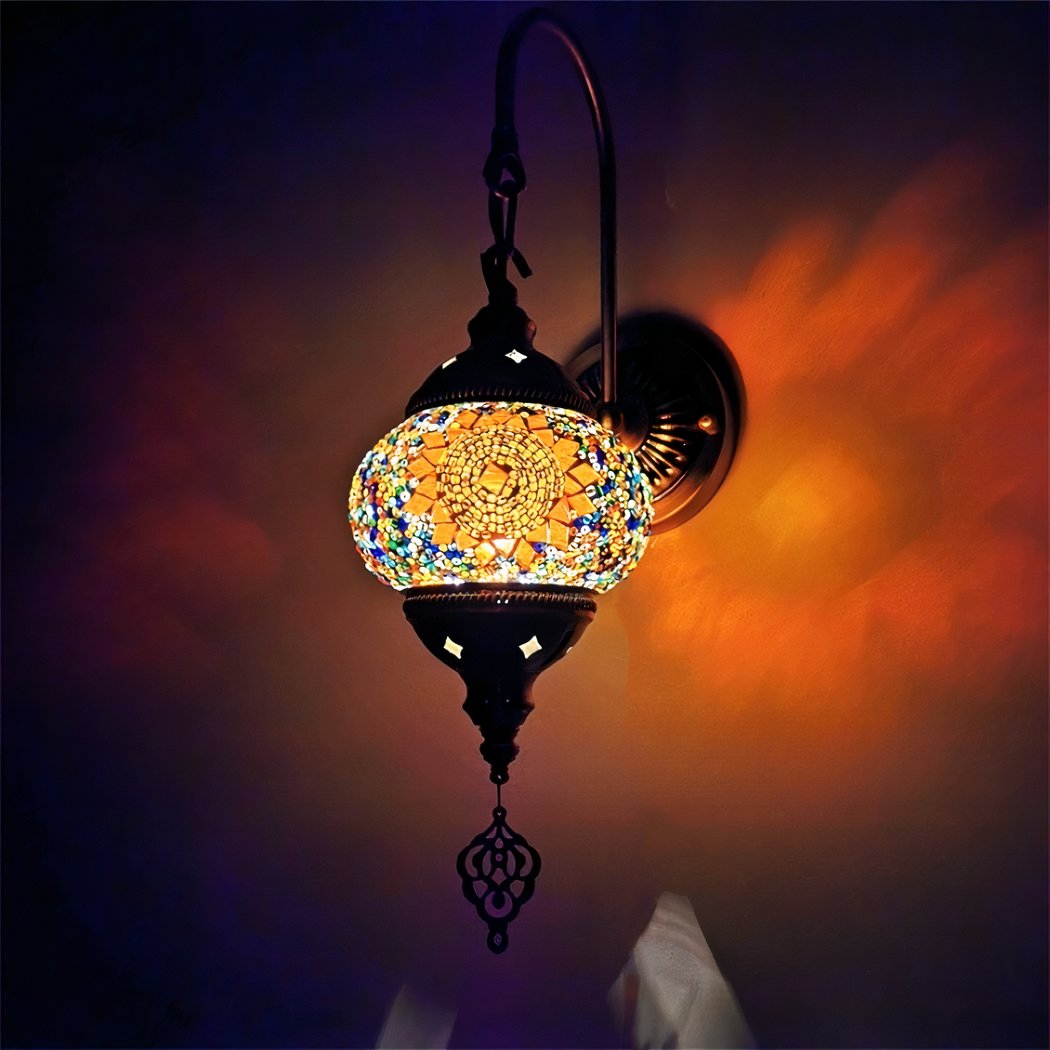 Applique murale orientale mosaïque en verre