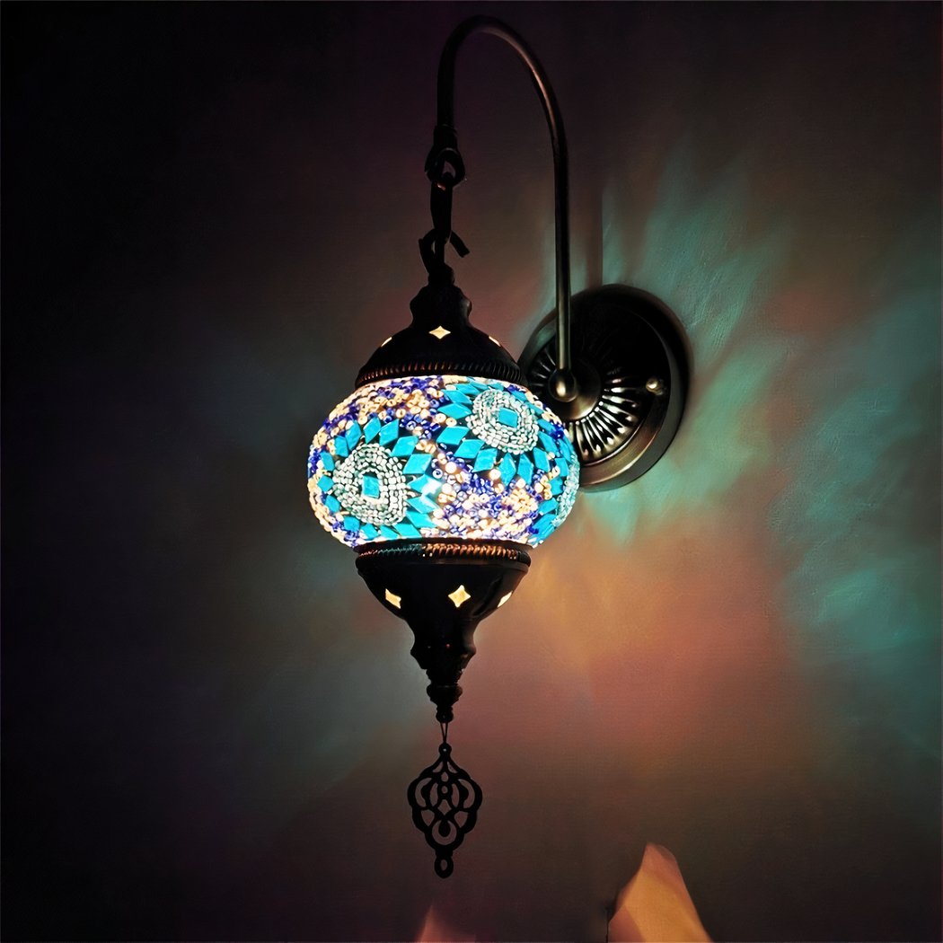 Applique murale orientale mosaïque en verre
