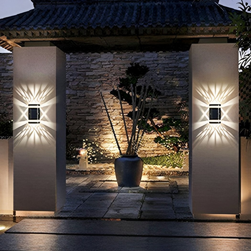 Applique murale solaire LED : imperméable et sans fil