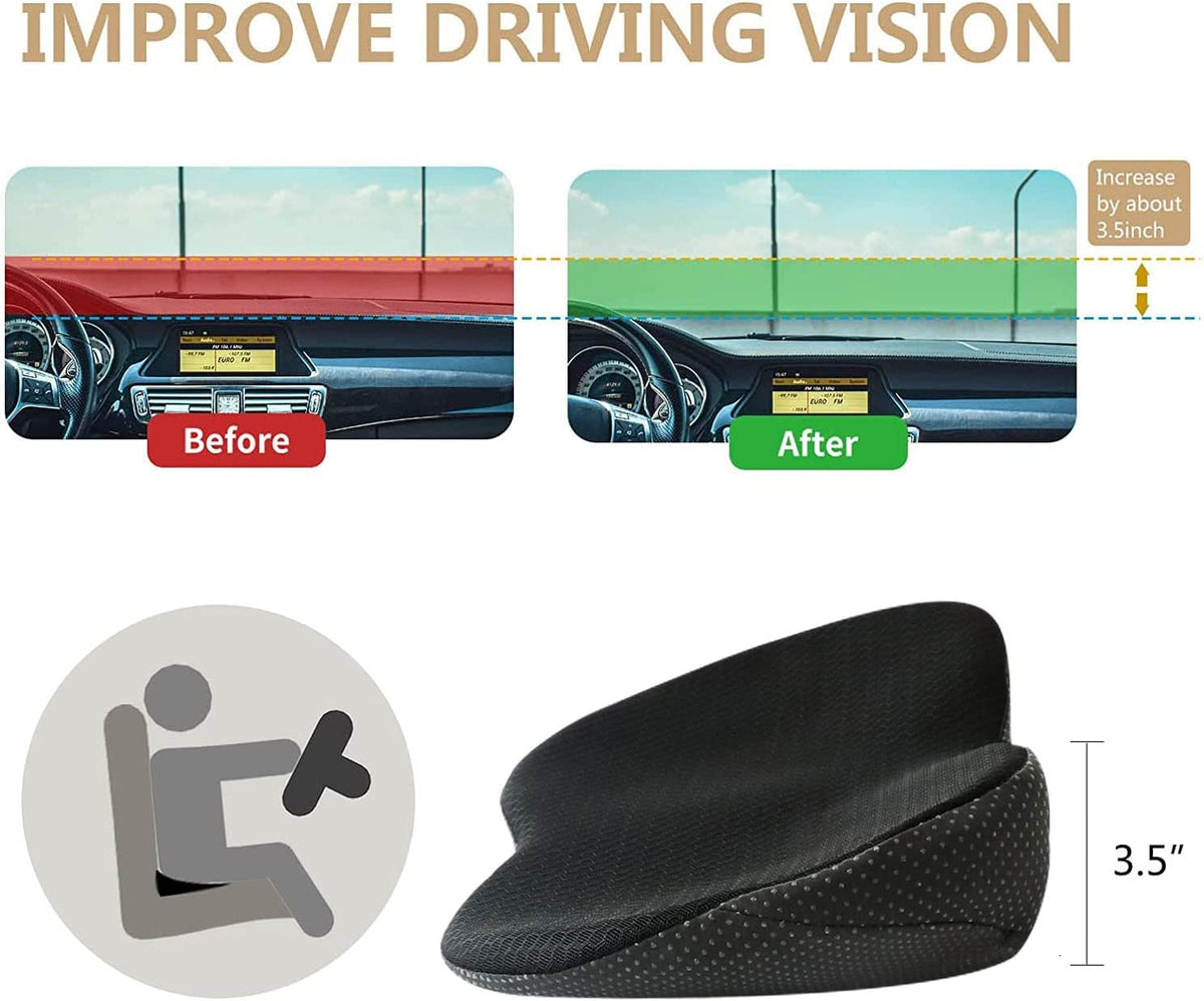 Car Seat Cushion for Shorter Drivers