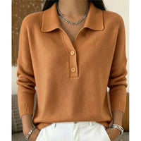 Eliza | Refined Collared Button Pullover
