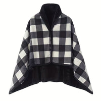Linnea | Buttoned Wrap Shawl