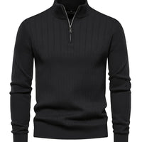 Reid | Quarter-Zip Stand Collar Sweater