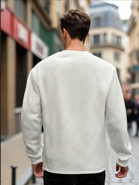 Elias | Textured Crew Neck Sweatshirt