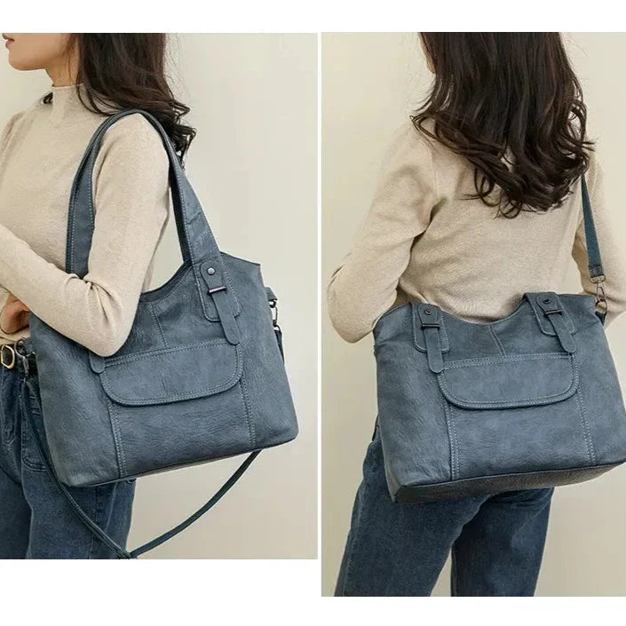 Grand sac à main vintage à bandoulière