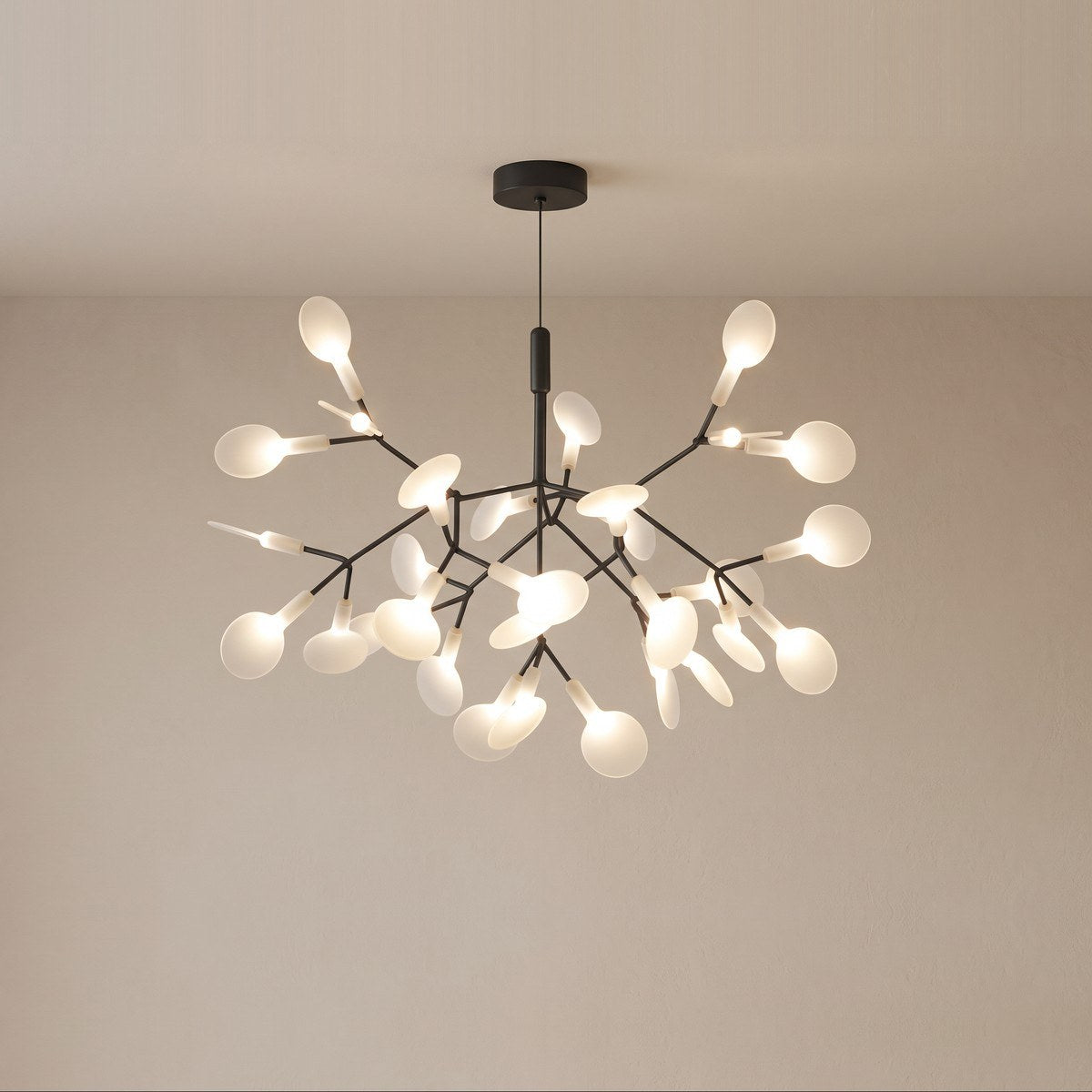 Lustre suspension moderne à LED original en forme d'arbre