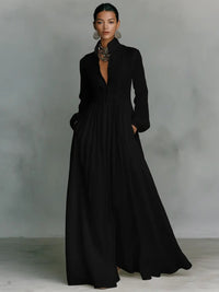 Claire | Flowing Button-Front Maxi Dress