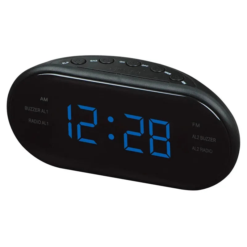 Radio Réveil Ado Classique – Grand Affichage LED, Double Alarme