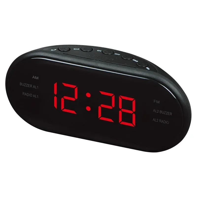 Radio Réveil Ado Classique – Grand Affichage LED, Double Alarme