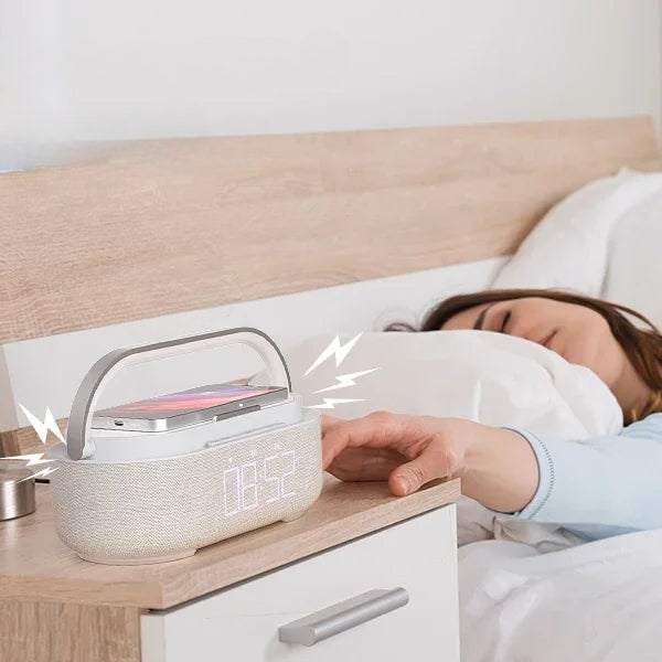 Radio Réveil Lumineux LED avec Bluetooth et radio FM
