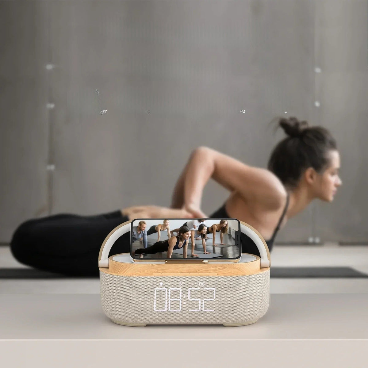 Radio Réveil Lumineux LED avec Bluetooth et radio FM