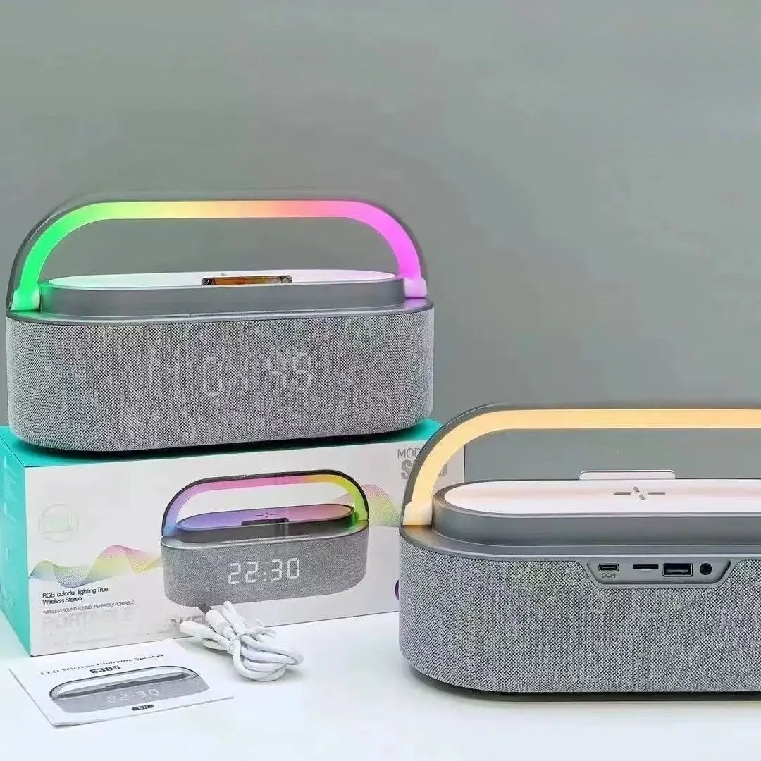Radio Réveil Lumineux LED avec Bluetooth et radio FM