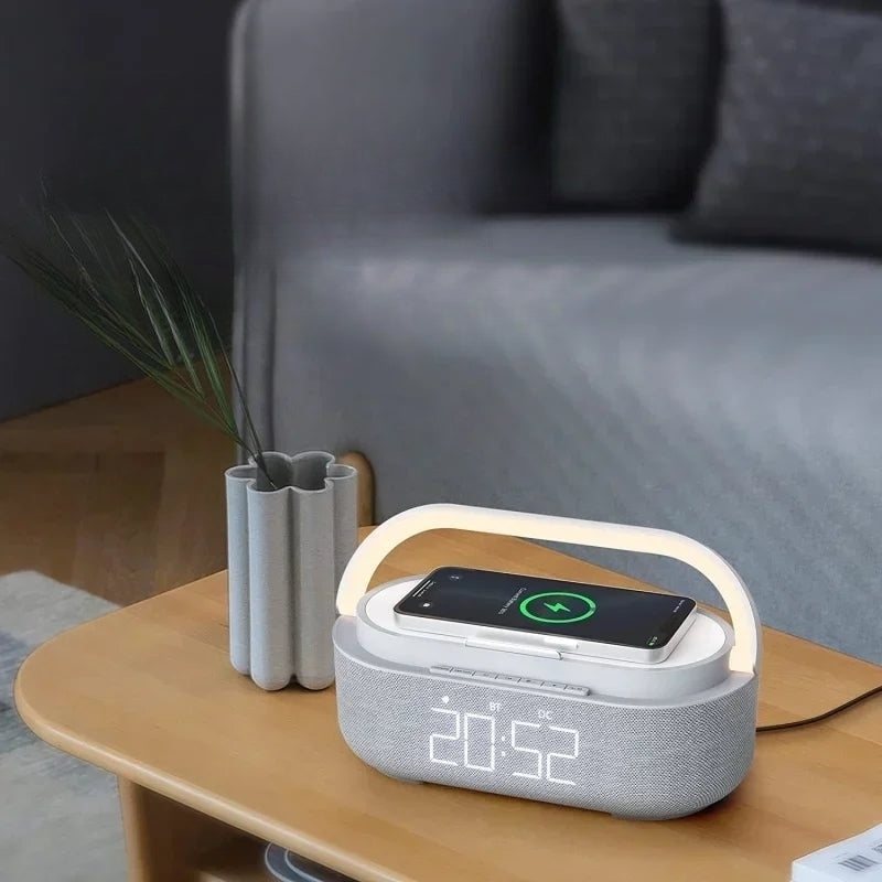 Radio Réveil Lumineux LED avec Bluetooth et radio FM