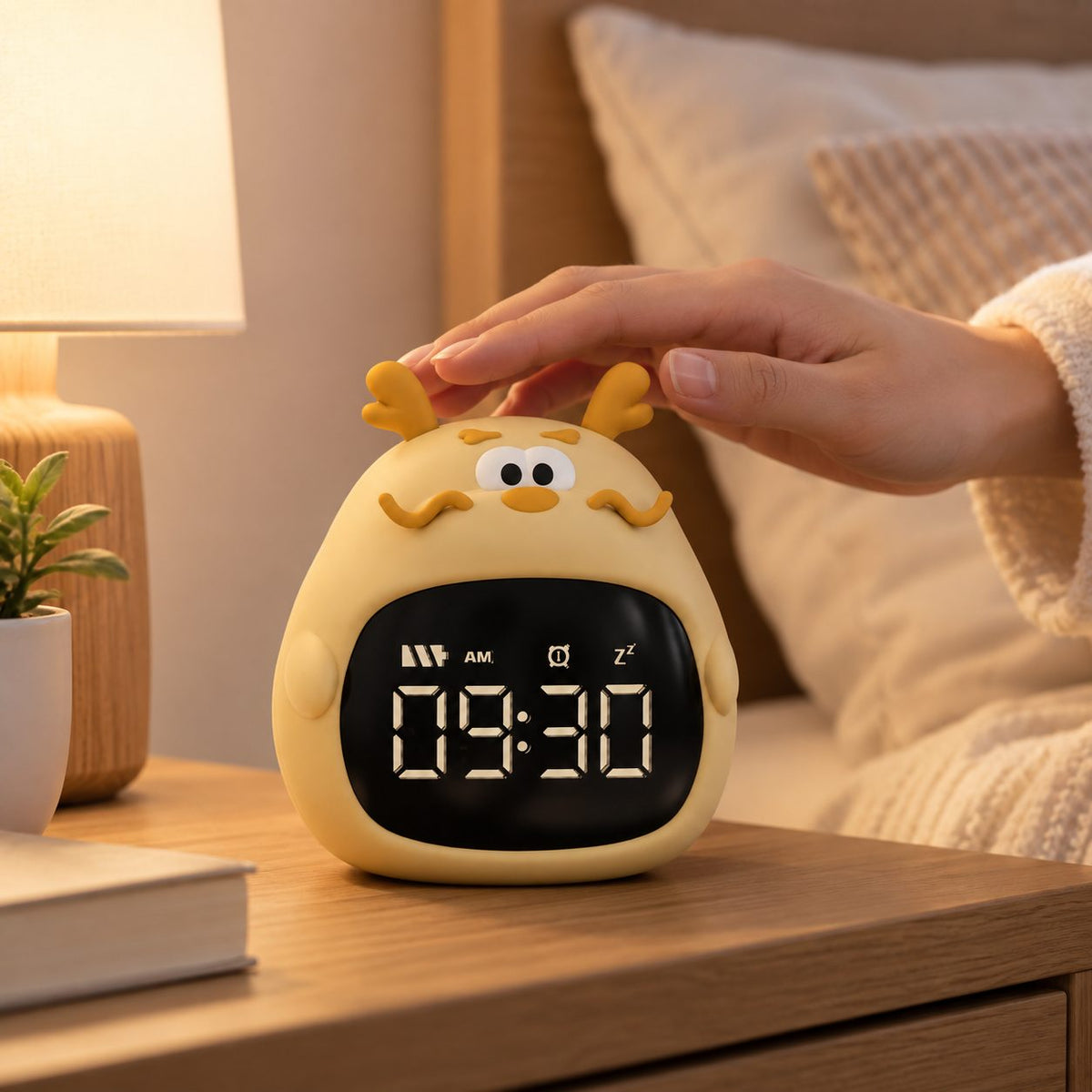 Réveil Enfant Connecté Bluetooth – Design Mignon avec Application Mobile