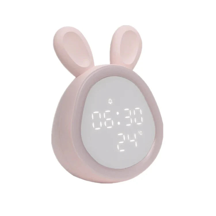 Réveil Lampe de chevet Lapin Enfant LED Veilleuse