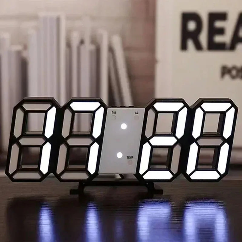 Réveil LED Numérique 3D