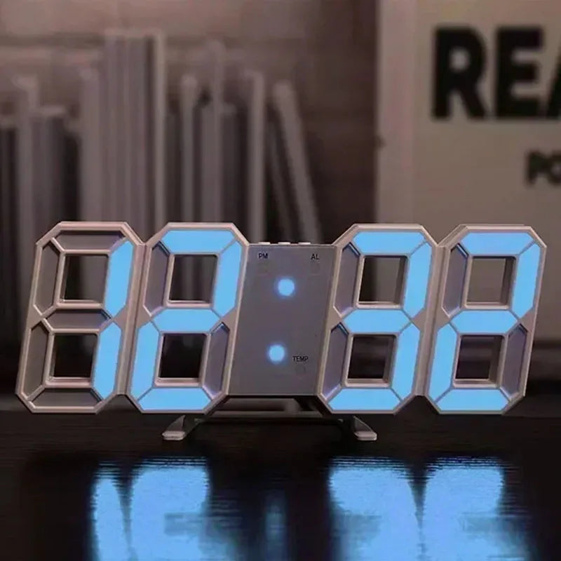 Réveil LED Numérique 3D