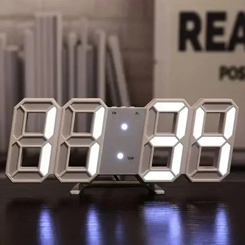 Réveil LED Numérique 3D