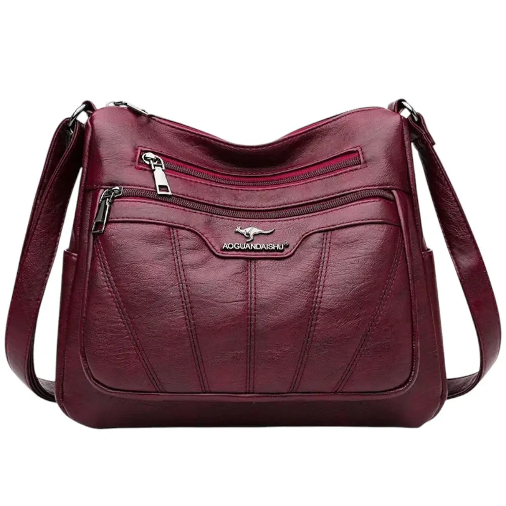Sac bandoulière femme en simili cuir souple