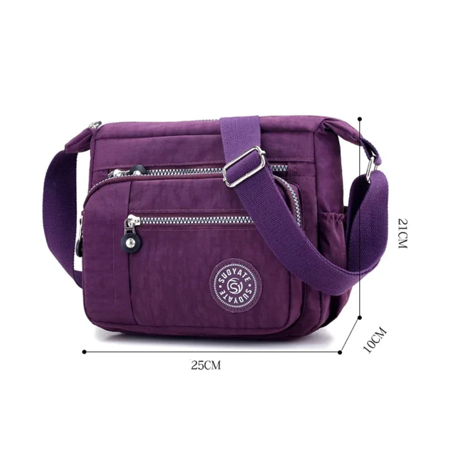 Sac bandoulière en nylon femme, léger, robuste et ultra-pratique